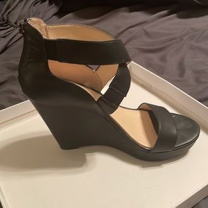 Jessica Simpson Black Wedges